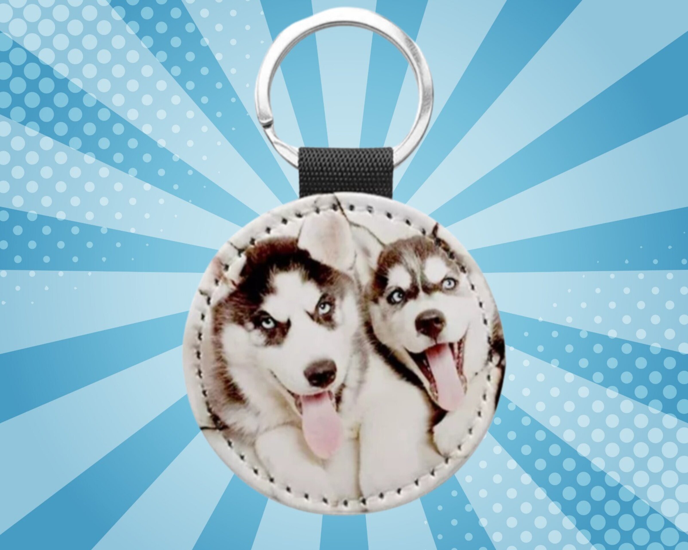 Llavero de piel personalizado - 5