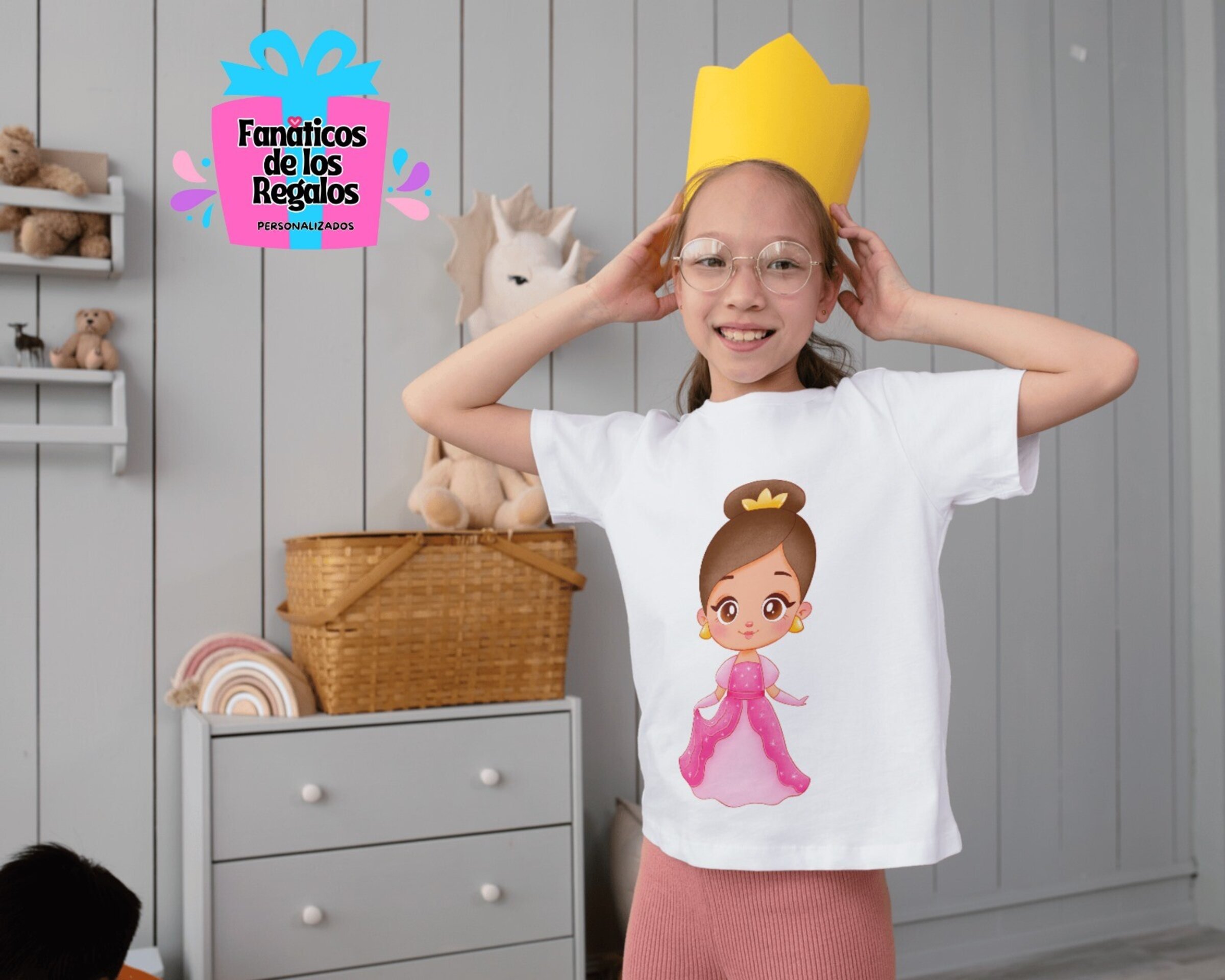 Camiseta Blanca personalizada para Niño/a manga corta - 4