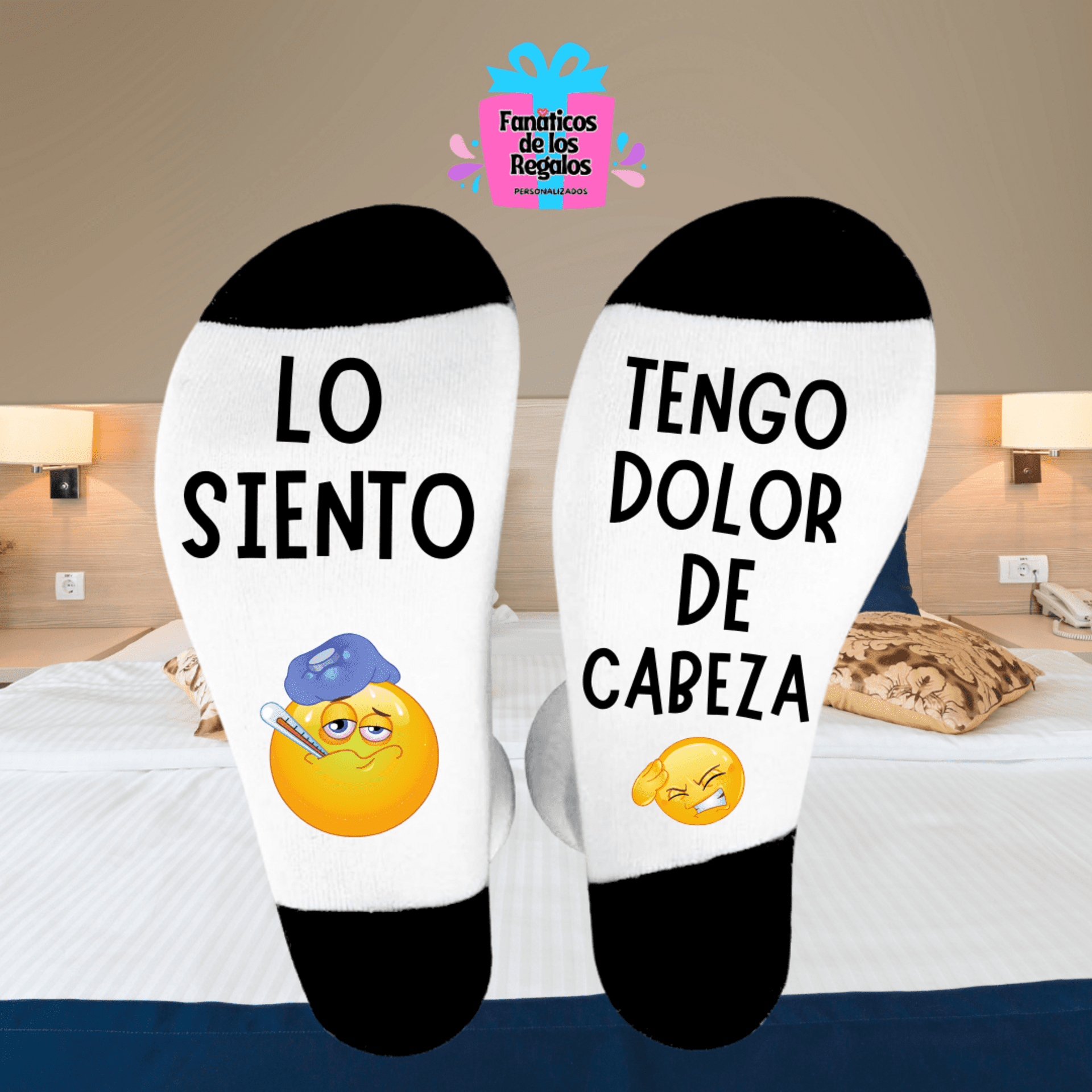 Calcetines divertidos "Lo siento tengo dolor de cabeza" - 2