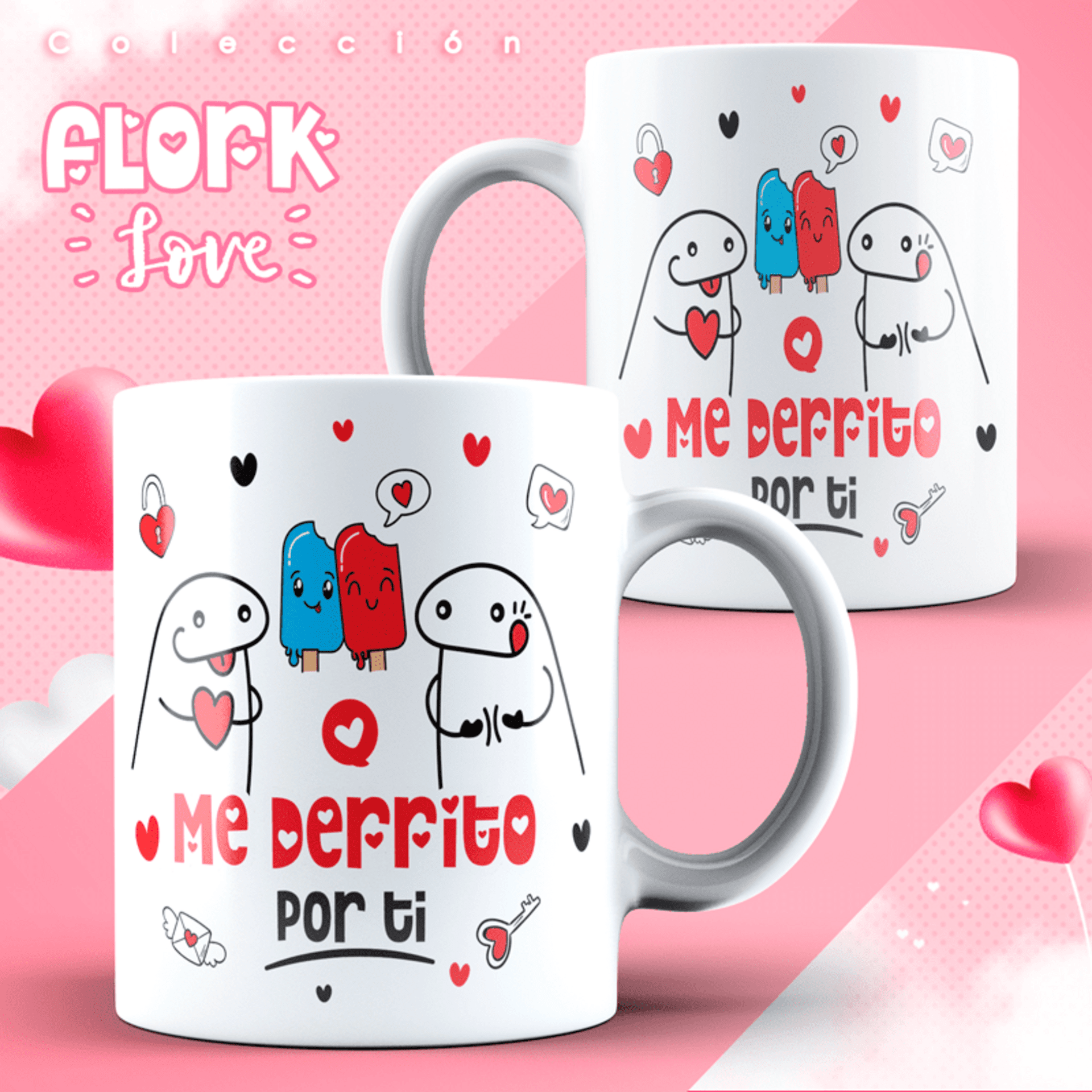Taza para enamorados colección Flork - 3
