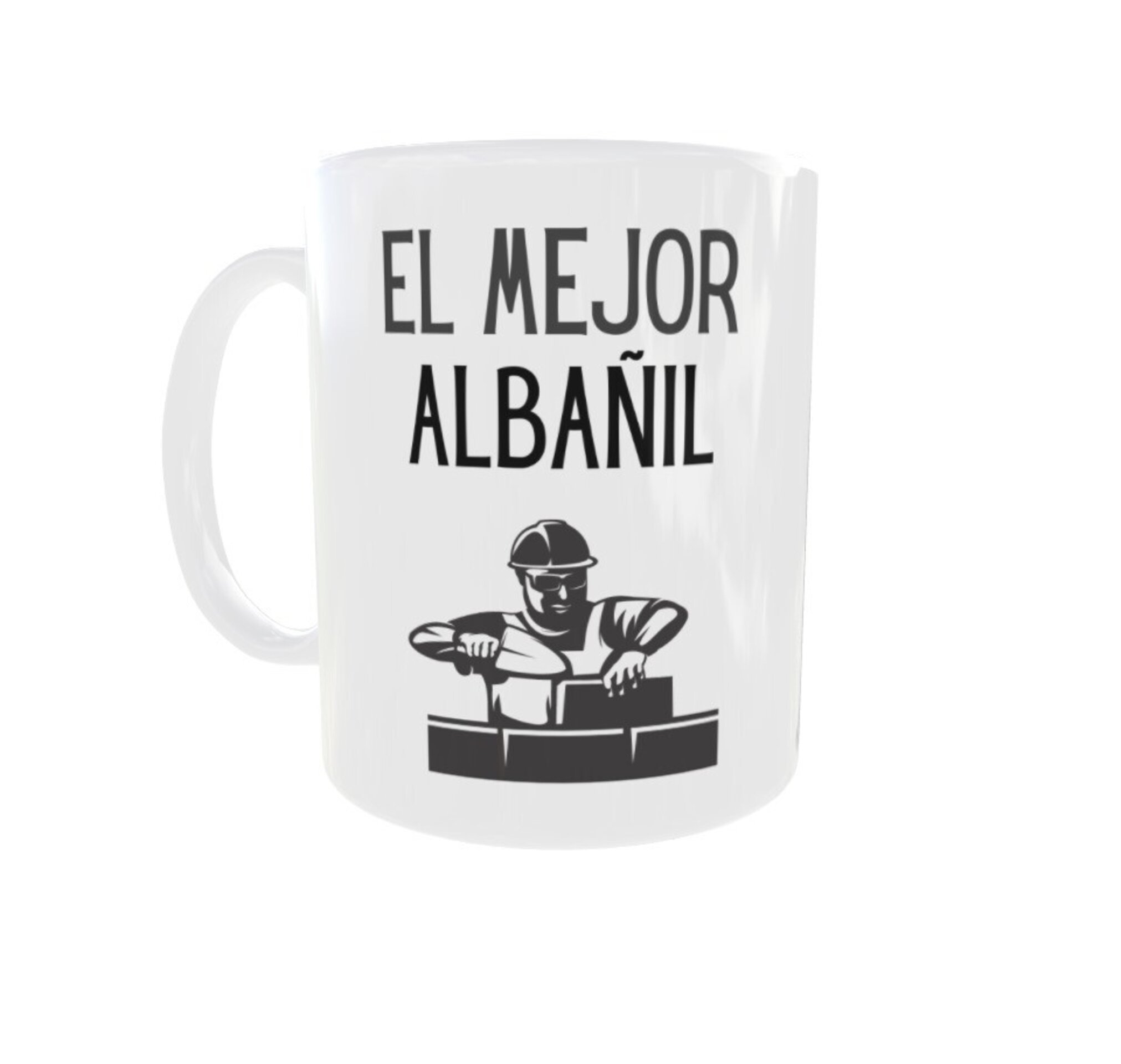 Taza Albañil con cuchara en forma de pala - 1