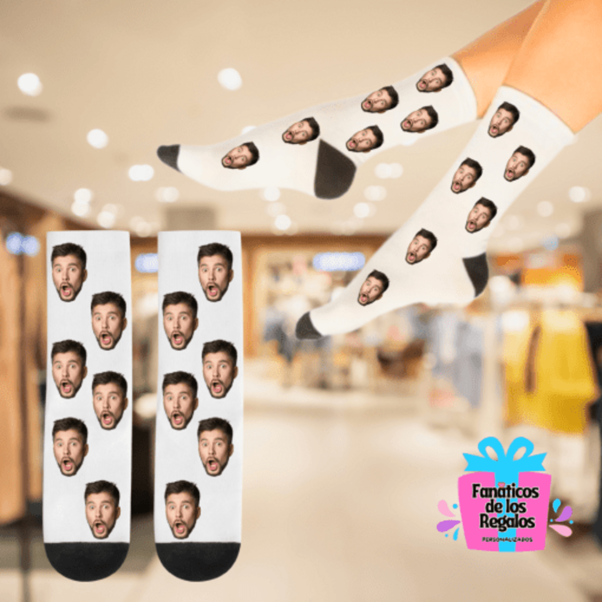 Calcetines con una cara o rostro - 2