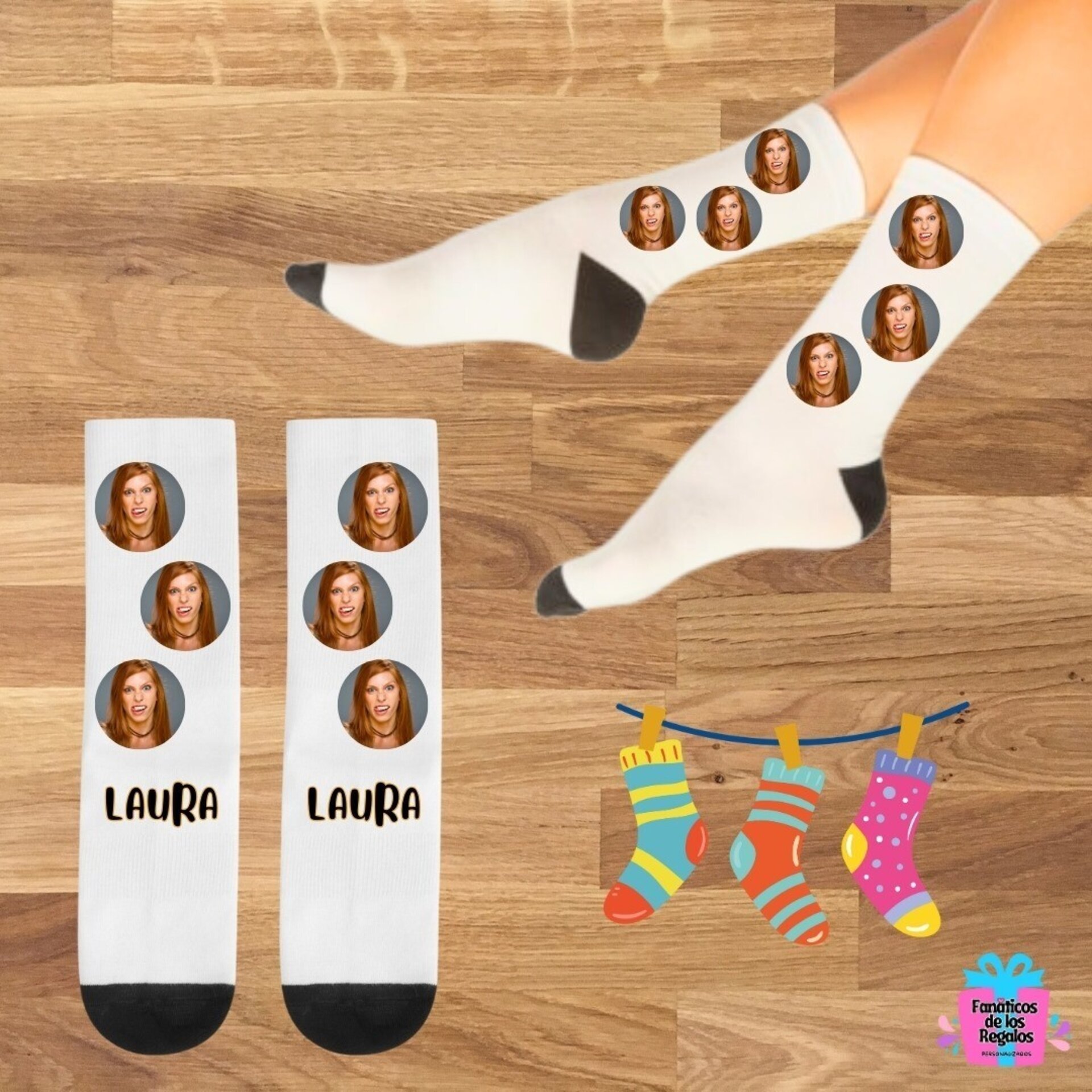 Calcetines personalizados con tu imagen favorita - 3