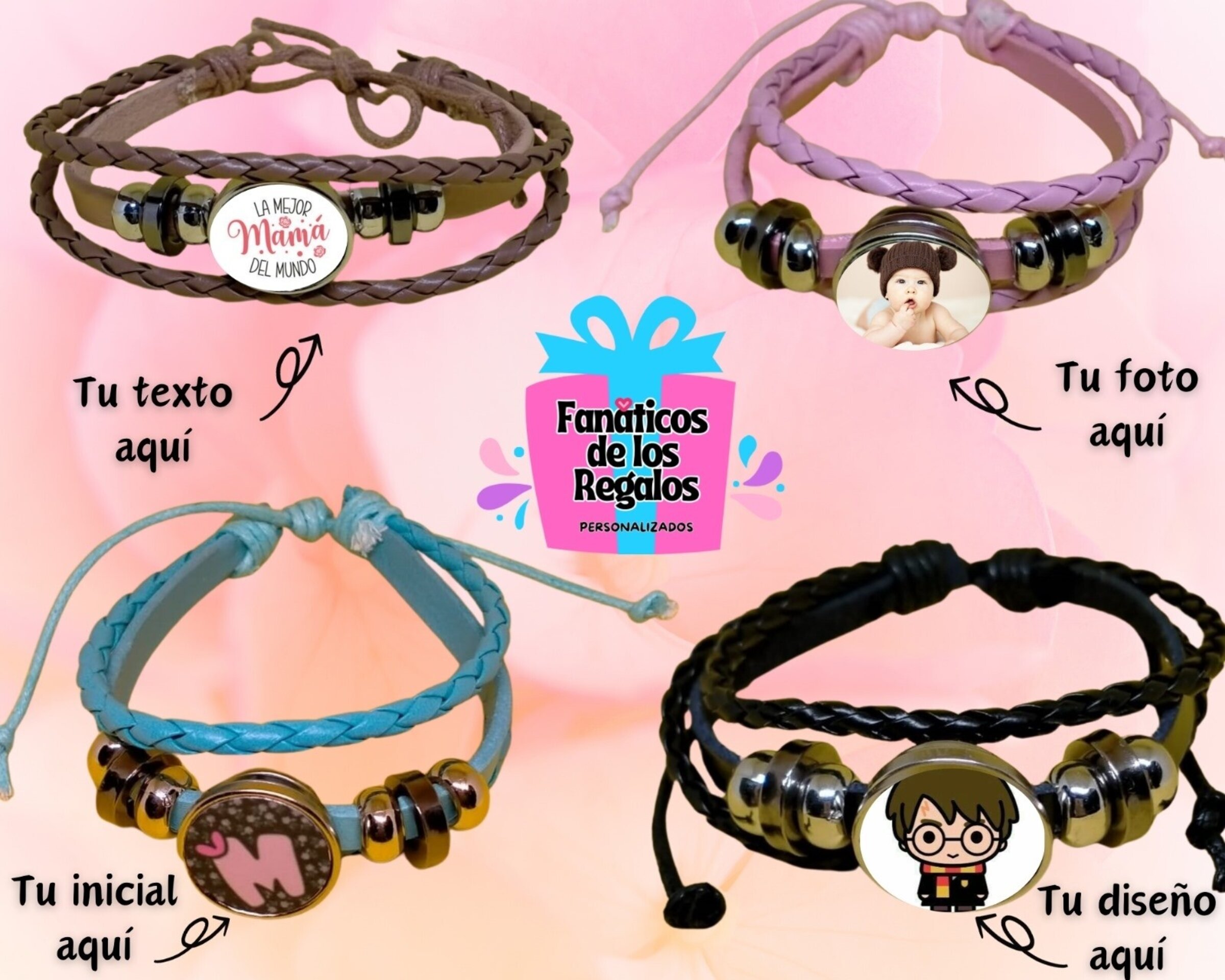 Brazalete de piel personalizado - 2