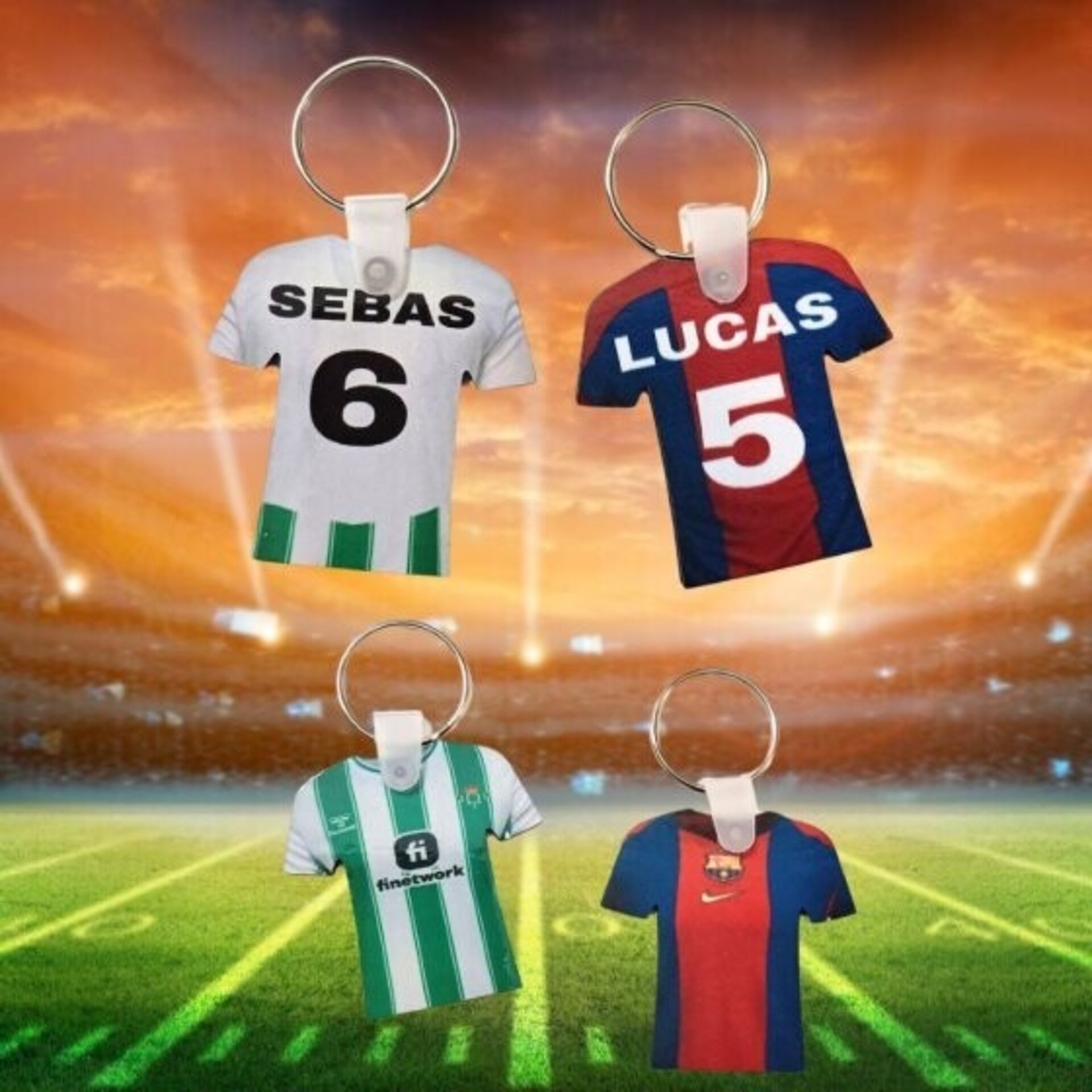 Llavero camiseta con tu equipo deportivo - 3