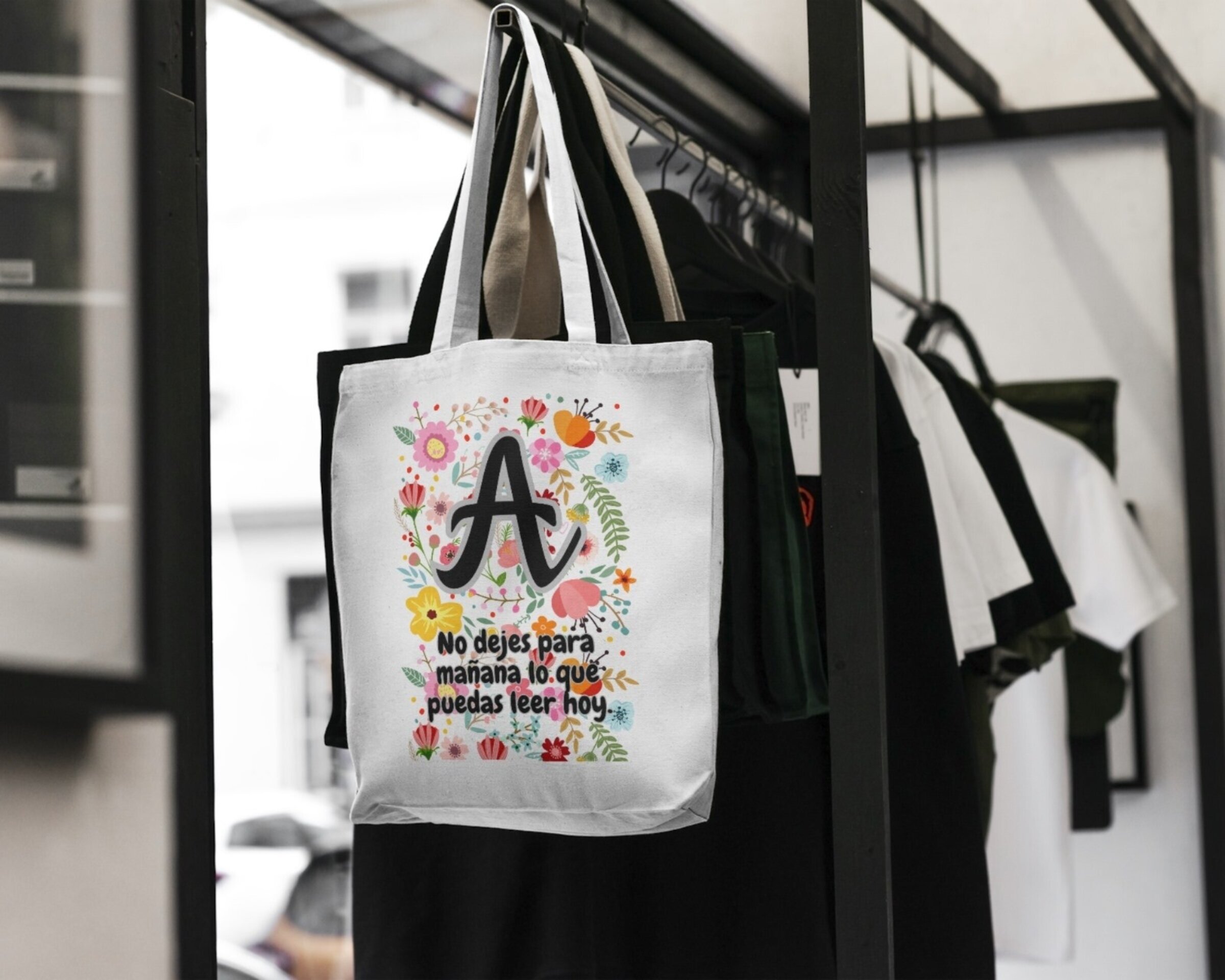 Bolsa de tela tipo lino personalizada - 3