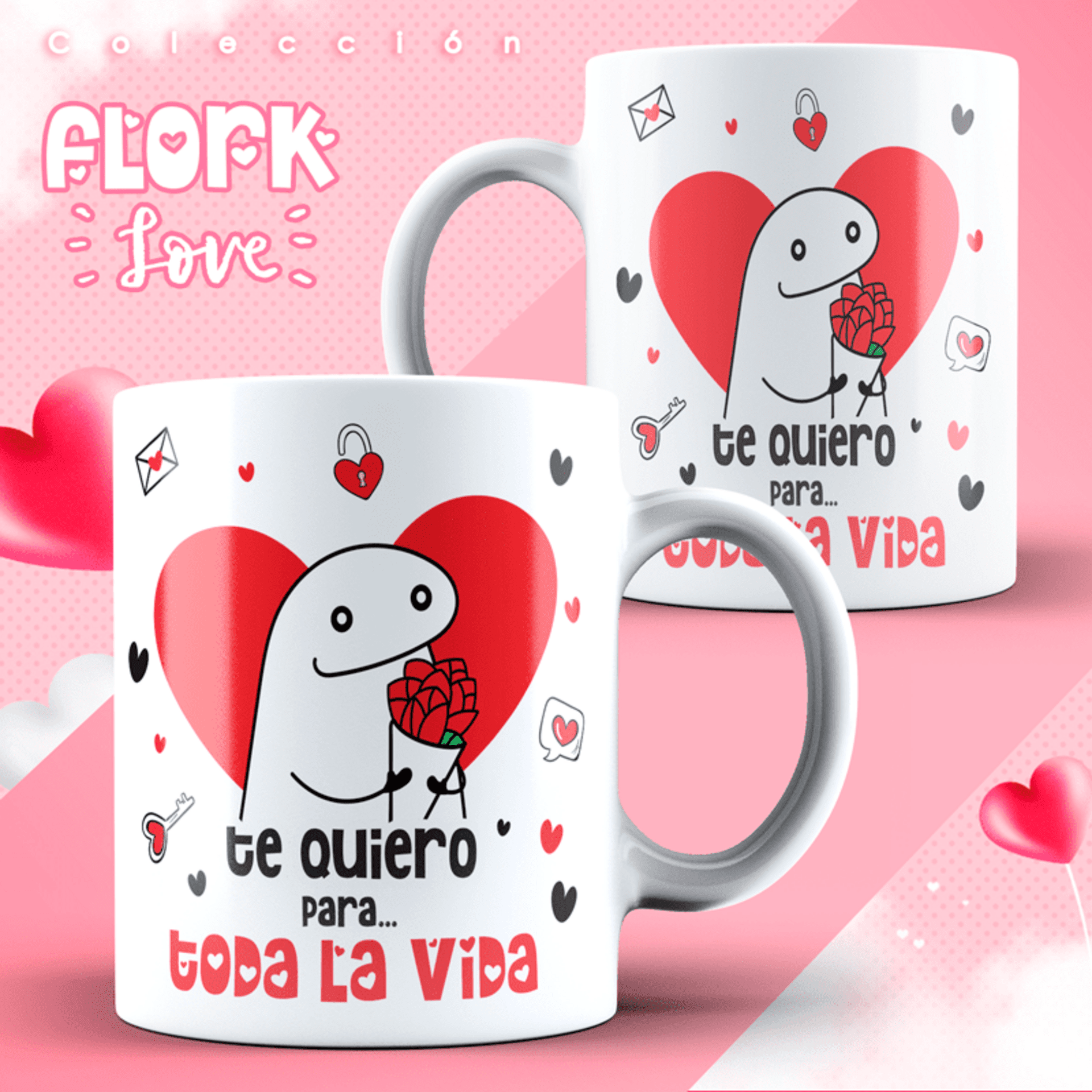 Taza para enamorados colección Flork - 2