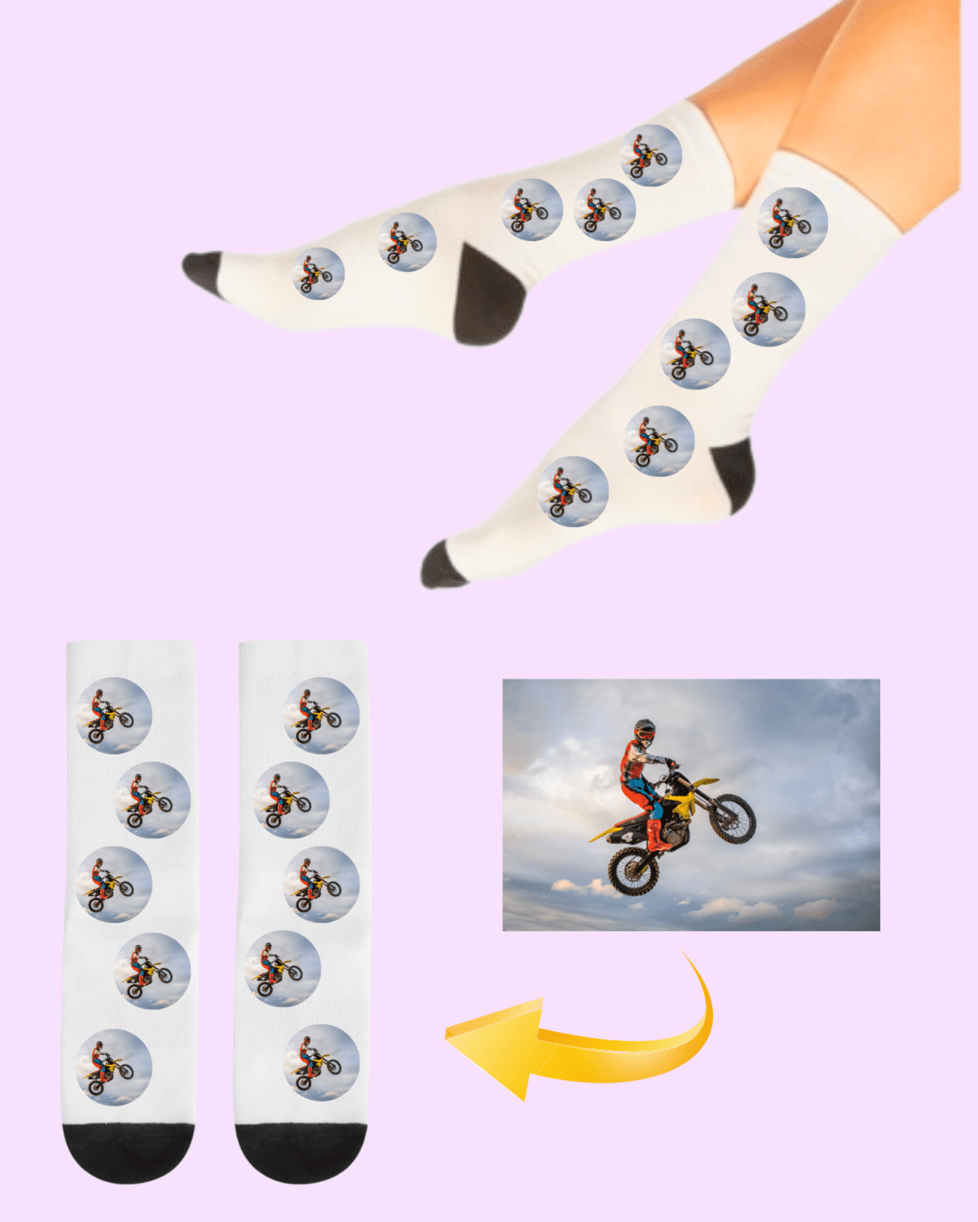 Calcetines personalizados con tu imagen favorita - 1