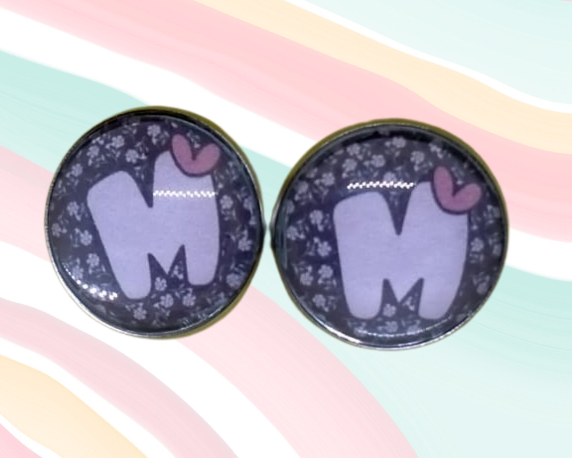 Pendientes redondos personalizados - 2