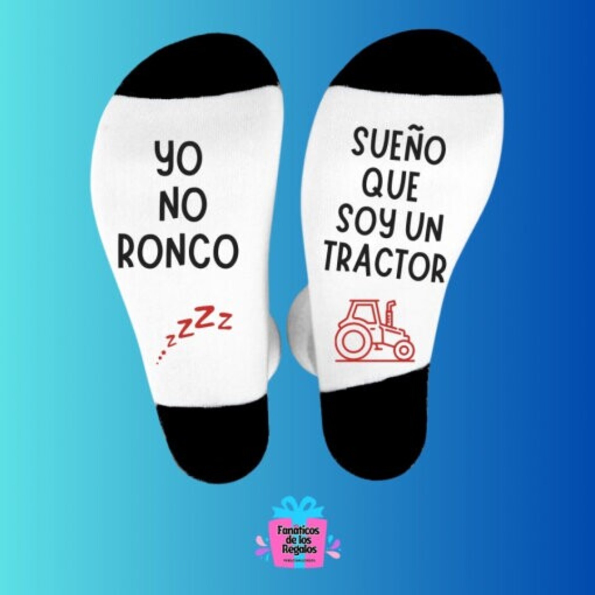 Calcetines divertidos "Yo no ronco sueño que soy un tractor" - 2