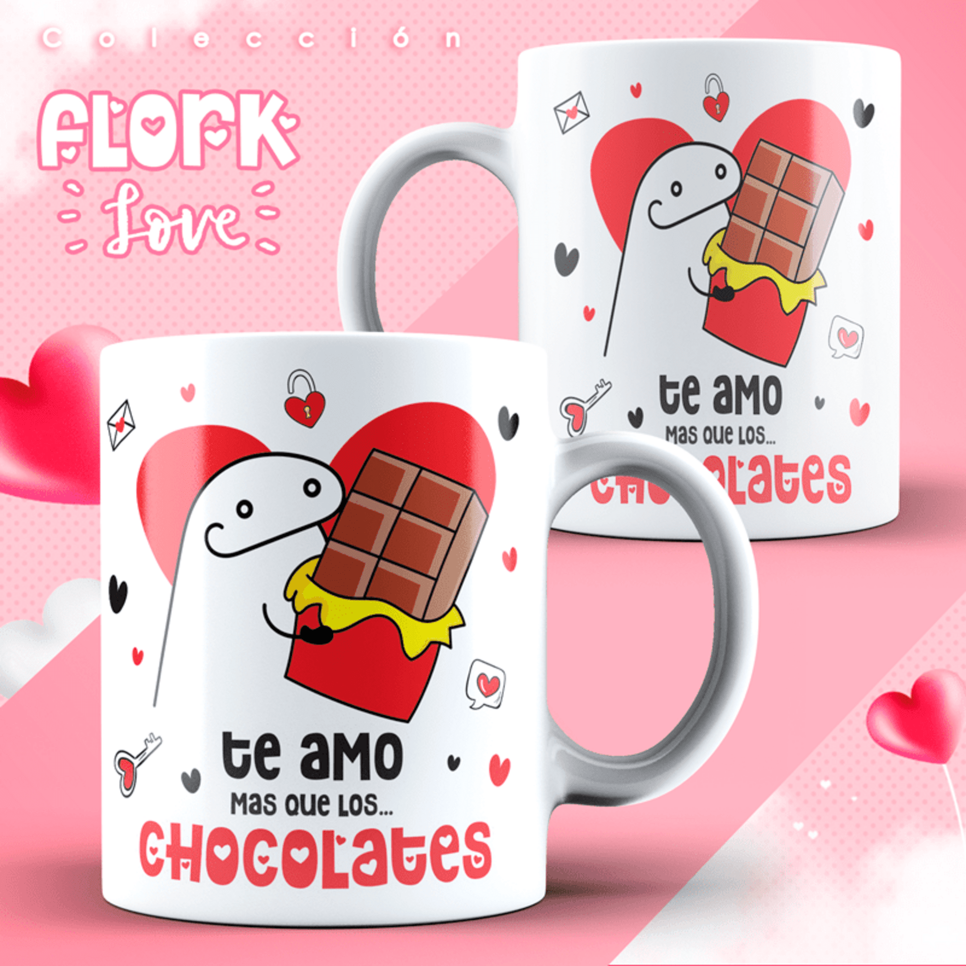 Taza para enamorados colección Flork - 6